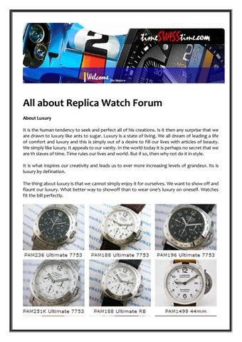 replica watch forum